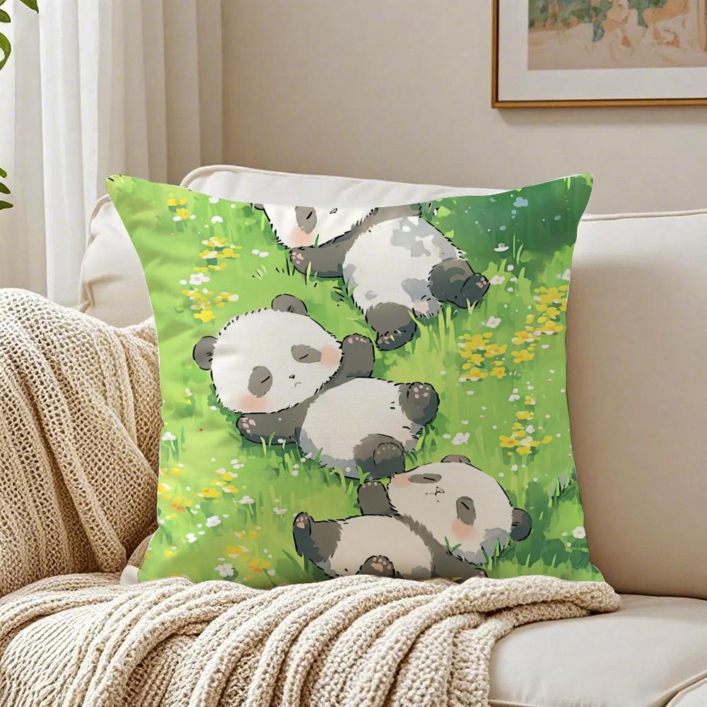 Cute Whimsical Art Drawing Animal Cushion Cover Pillowcase Antidustmite living Room Sofa Decor Cushion Room 30X30cm