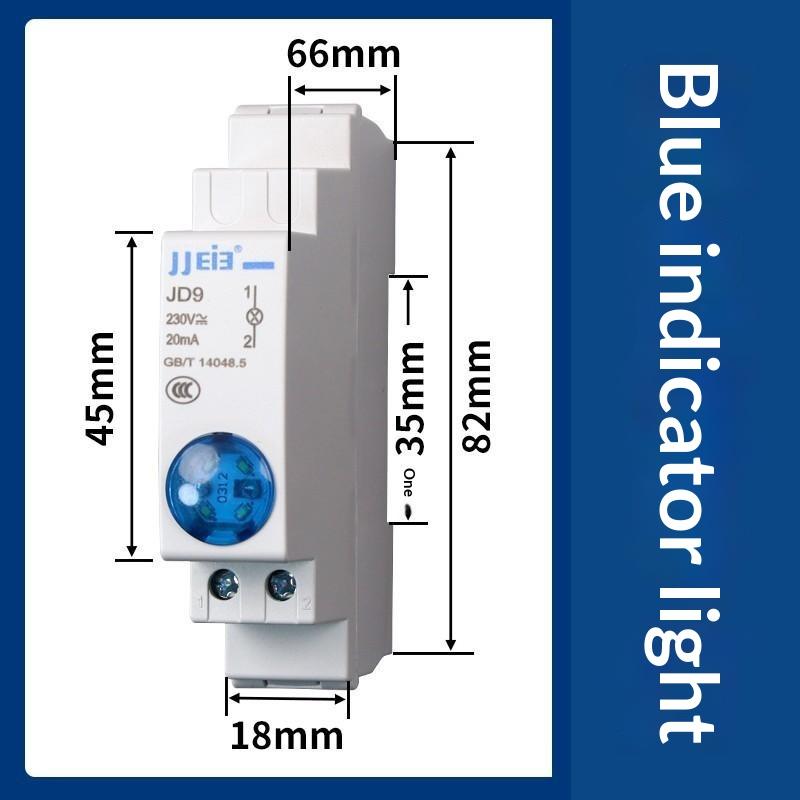 Jd9 Serie Din-skinne Indikatorlys Høy Lysstyrke LED Flammehemmende Hus For Industriell Bruk