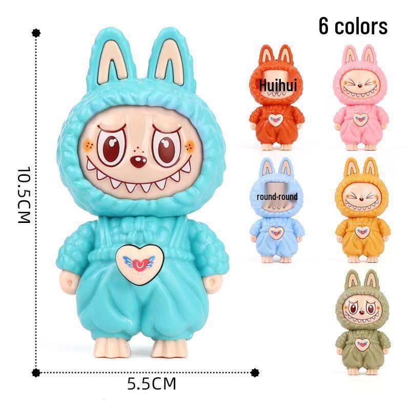 Labubu Face-Changing Doll: Creative Decompression Toy and Bag Charm for Kids