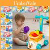 Childrens Toy Simulated Market Shopping Cart With Fruits And Vegetables For Early Education Play