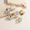 Atoztide New Multiple Styles Irregular Ring For Men Women Stainless Steel Adjustable Vintage Beads Open Finger Ring Jewelry Gift