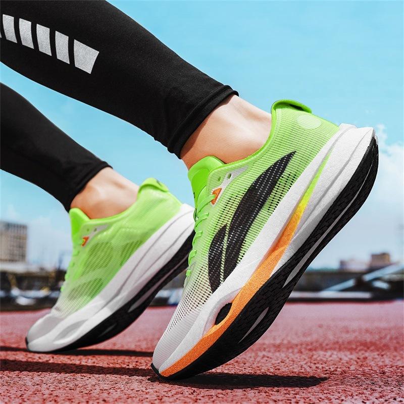 2025 New Men's and Women's Professional Running Shoes Children's Shock Absorption and Rebound Racing Shoes Youth Couple Running Shoes
