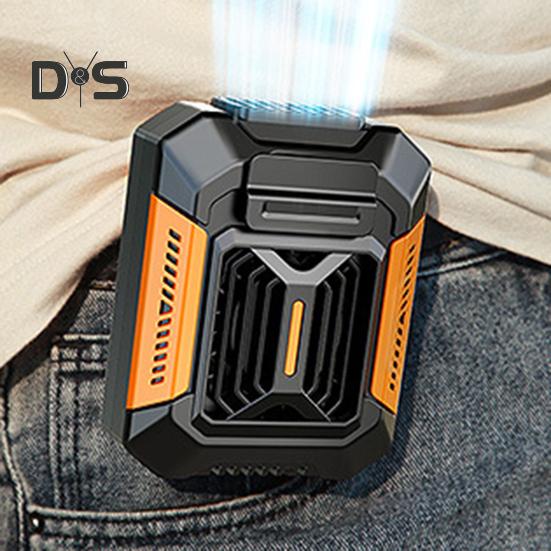 Waist Hanging Cooling Fan 3 Levels Adjustable Waterproof Portable Multifunctional LED Flashlight Power Bank Mini Air Conditioner Belt Fan