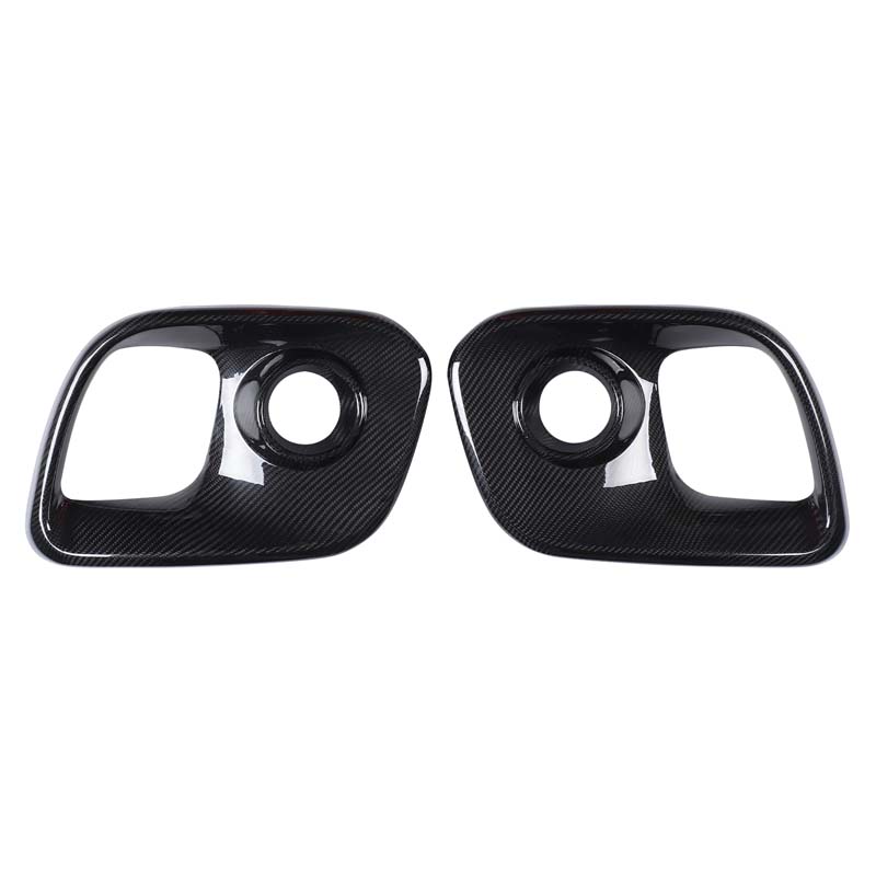 Real Carbon Fiber For Abarth 595 695 2017 2018 2019 2020 2025 2025 2025 2025 Sticker LHD RHD Car Front Fog Lamp Cover 1Pair