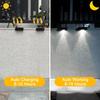 Solar Wall Lights Fen Lights Solar Powered Outdoor Waterproof LED Downlight Deck Lighting for Railing Mailbox Balcony Garden