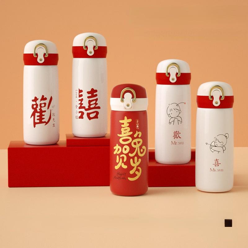 Portable Thermos Cup 350ml Vacuum Flasks Portable Stainless Steel Thermos Cup Water Bottle Travel Tea Mug Office Thermos Cup
