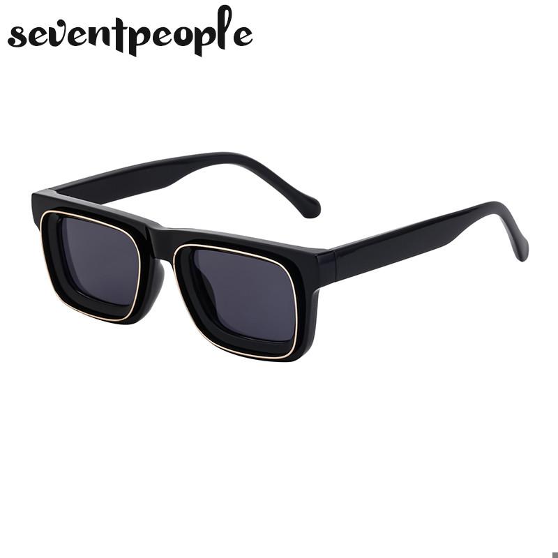 Super Vision Square Sunglasses Men  Luxury Brand Designer Fashion Rectangle Sun Glasses For Women New In Rectangular Shades