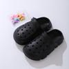 Casual Breathable Clogs With Cute Cartoon Charms For Girls, Slip-on Beach Slide, Anti Slip Garden Clog Shoes For Beaches 3057