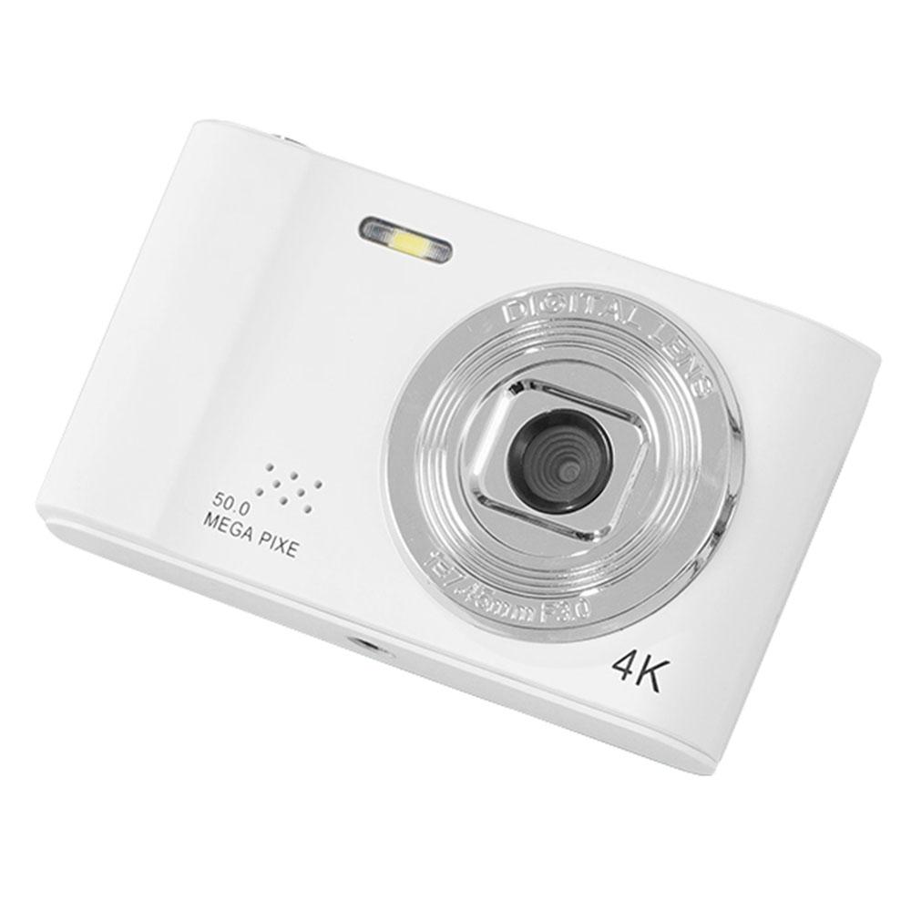 

D04 Portable Mini 2.3-inch Screen Digital Camera Student Entry-Level 4K HD Camera (No Memory Card) White