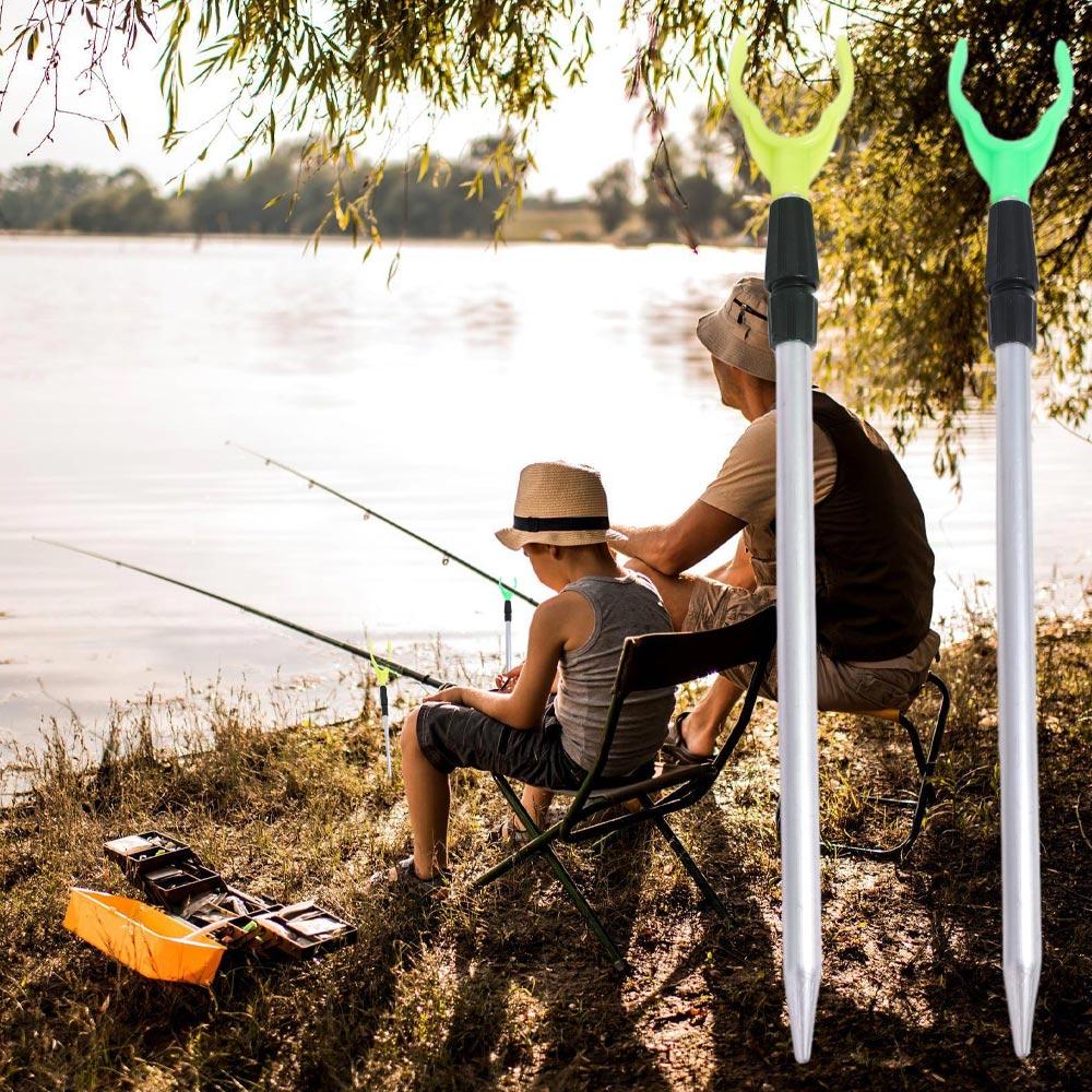 Adjustable Fishing Rod Holder Fixed Aluminum Zinc Zinc Alloy Fishing Bankstick Extending Rod  Fishing Tools