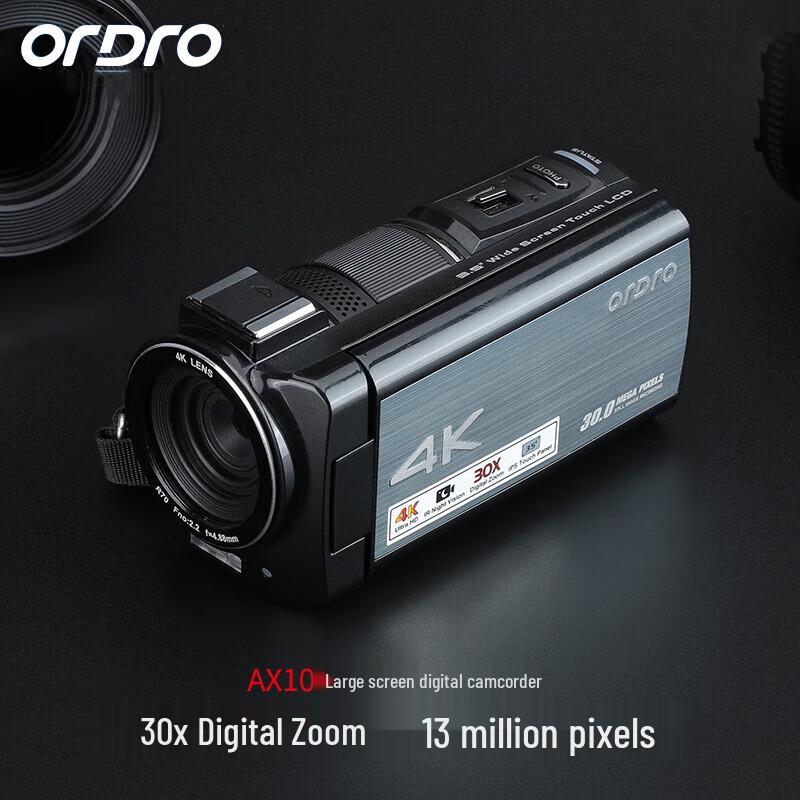 

ORDRO AX10 Large Screen 4K Pro Camcorder (CN version)