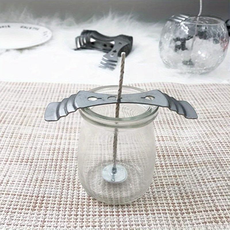 2 Stück Kerzen Docht Zentrierer, 3-Loch Kerzendocht Halter für DIY Kerzenherstellung