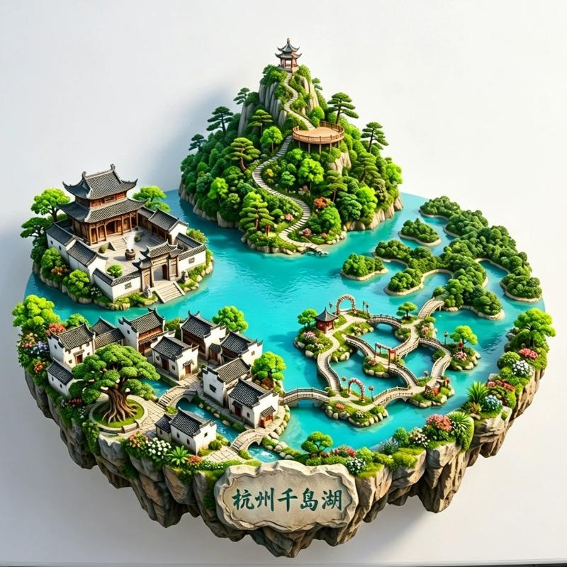 Souvenirs de voyage en Chine Aimants de réfrigérateur du Xinjiang Matériau métallique Wulumuqi Wuxi Shanghai Shenzhen Anji Sanya Qingdao Autocollants de réfrigérateur