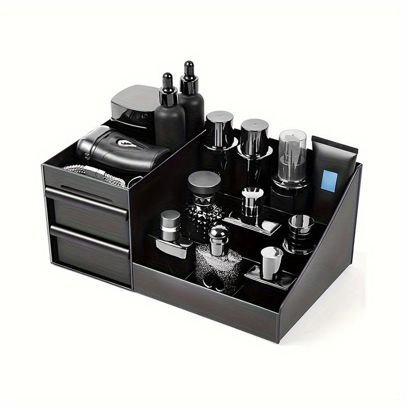 Cosmetics Storage Box for Men Women Perfume Cologne Countertop Organizer Essentials Gifts Valentines Day Gifts Bedroom Storage
