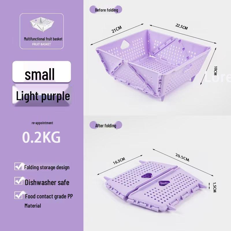 Multi-Function Foldable Fruit Basket & Vegetable Washing Basin
