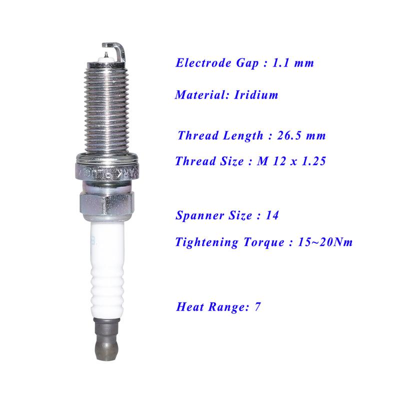 Car Spark Plug For MAZDA ATENZA CX-3 CX-30 CX-5 MX-5 RF PE5R-18-110 PE5S-18-110 ILKAR7L11 94124
