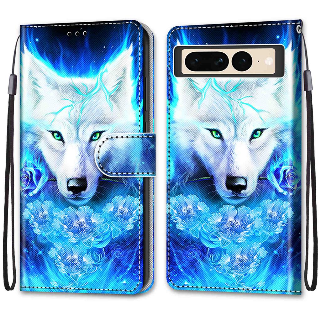 Luxury Painted Leather Case Wallet Book Style Protective Cover for Google Pixel 9A/Pixel 8A/Pixel 8 Pro/Pixel 7A/Pixel 6A/Pixel 6 Pro/Pixel 7 Pro 5G