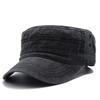 2023 New Men Women Army Hat Washed Cotton Military Hats Cadet Style Cambat Caps Adjustable Flat Top Cap Spring Summer Sun Hat