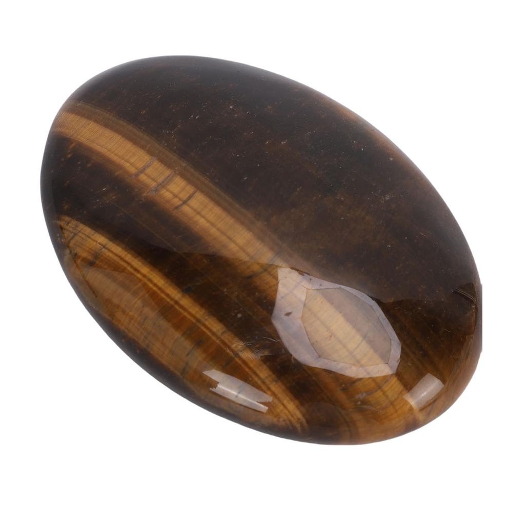 Crystal Palm Stone 7.5cm Polished Comfortable Touch Oval Crystal Stone for Meditation Yoga