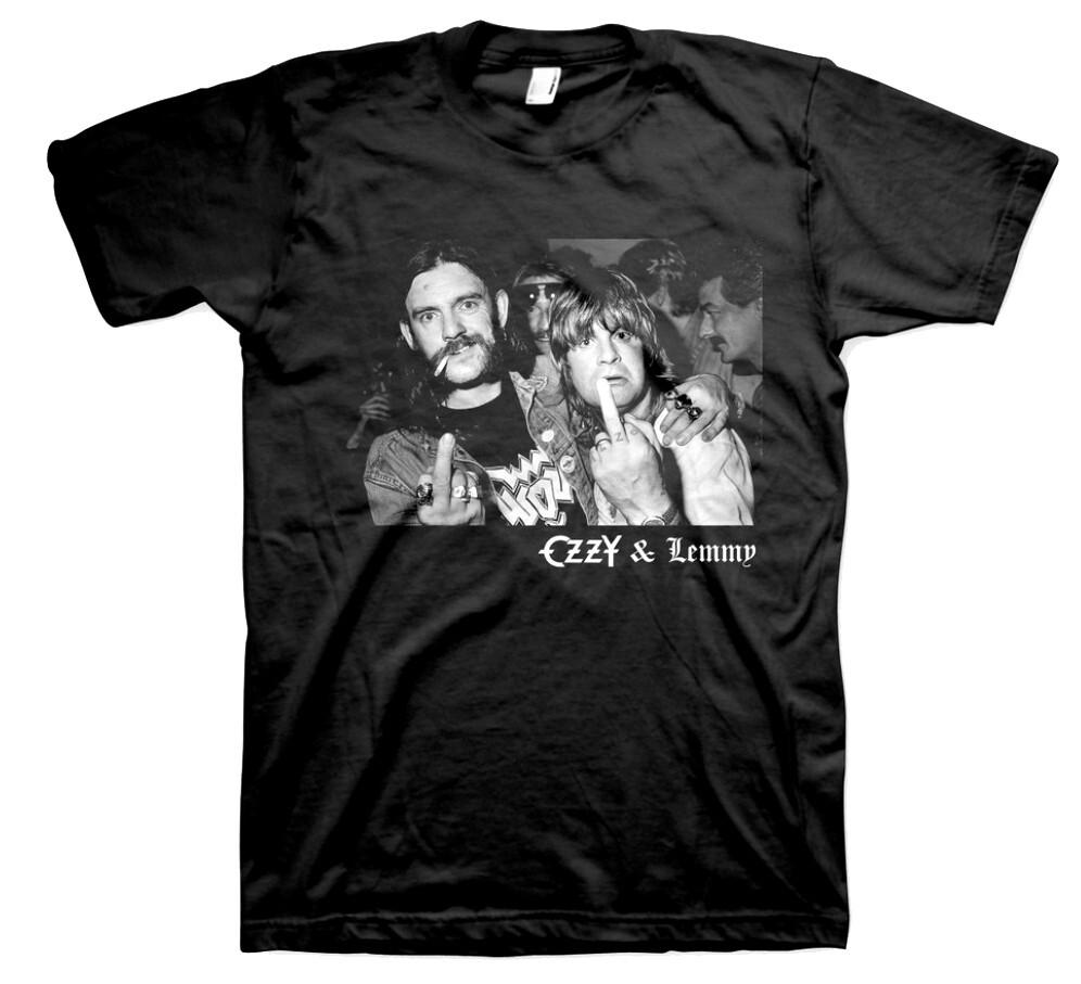 New Authentic Ozzy Osbourne amp Lemmy Hellraisers Motorhead Heavy Metal Band Shirt Unisex T-Shirt L