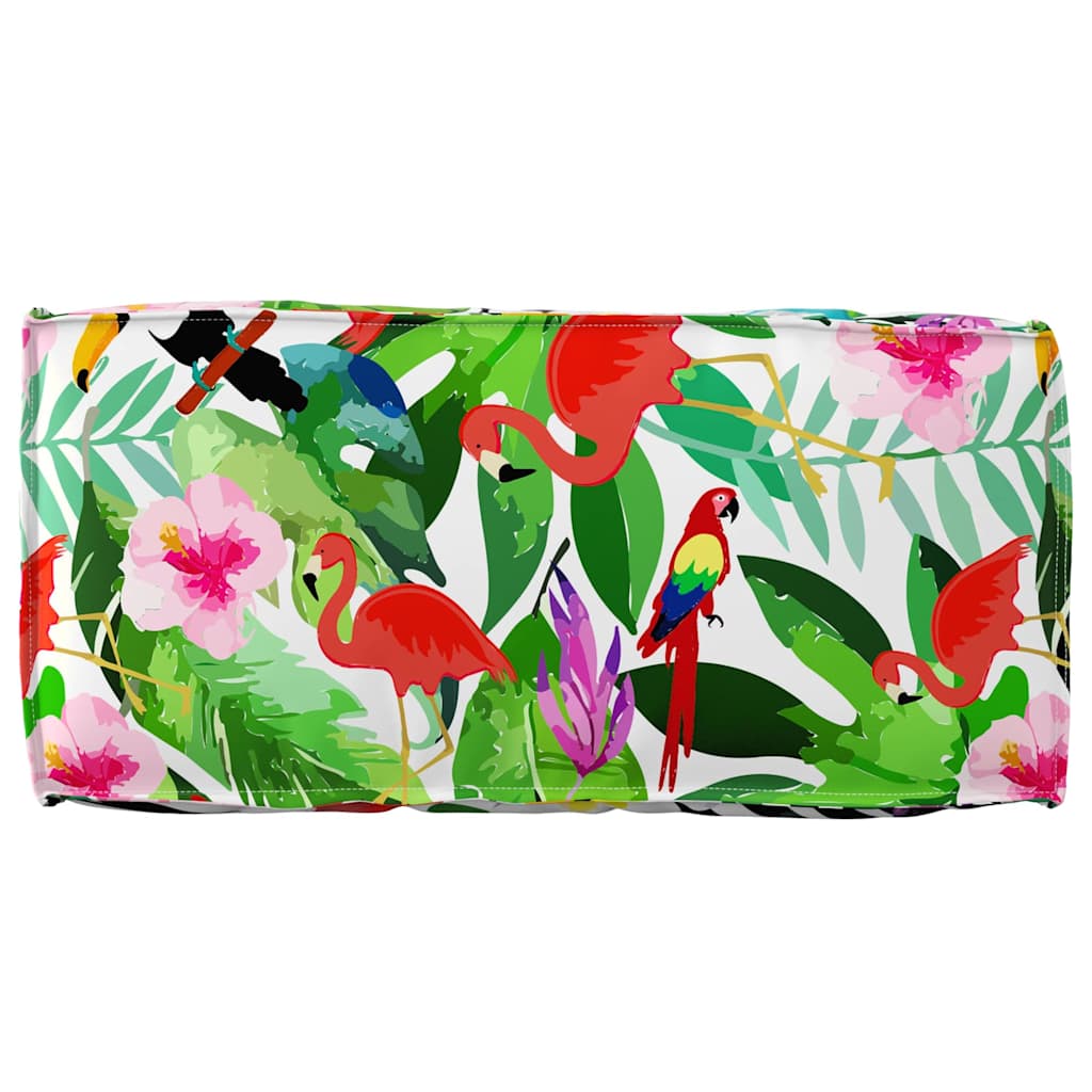 Floral Multicolored Cushion 80 x 40 x 12 cm Oxford Fabric