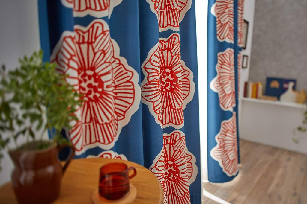 Suminoe Blackout Dark 100 x 135 1 V1245 Curtains, Blue, cm, Dairin, Washable, Piece,