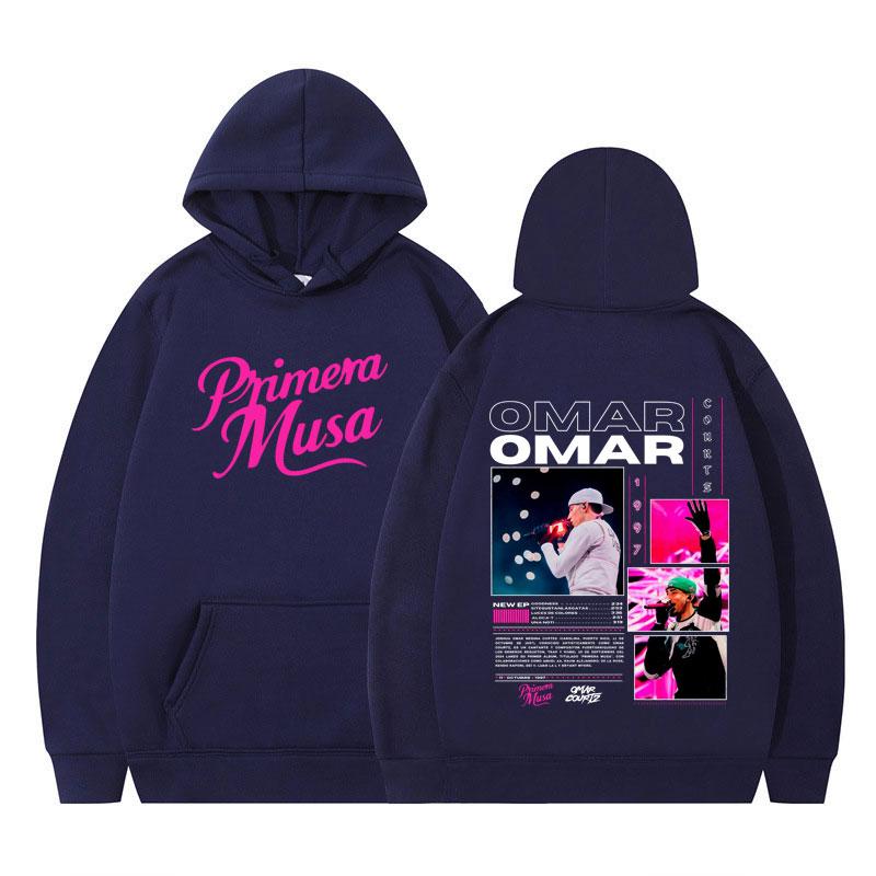 Omar Courtz Primera Musa Album Tour 2025 Hoodie Men Women Aesthetic y2k clothes Pullover Long-sleeved Thick Casual Sportswear