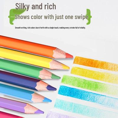 Water-Soluble Colored Pencils - 8 & 12 Color Sets for Students & Kids' Art