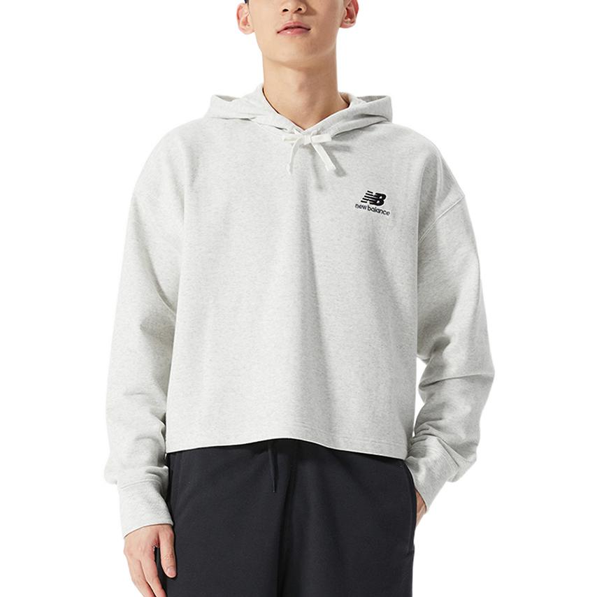 New Balance Sweatshirts Unisex Gray Hooded Moderate Other UT21502-SAH