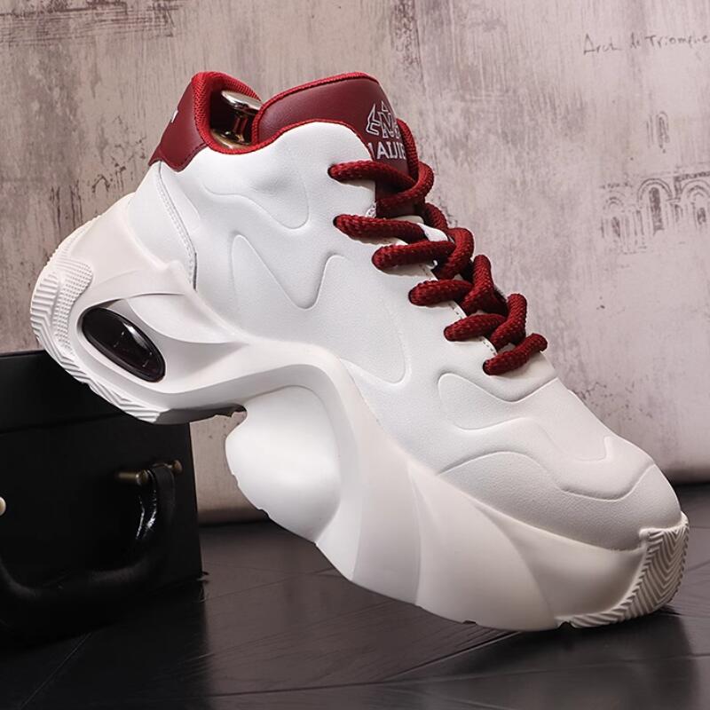 Fashion New Luxury Designer Men's Shoes Punk Sneakers Hip Hop Male Casual Platform Shoes Flats Zapatillas Hombre a44