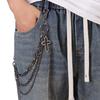 Metal Cross Pendant Waist Chain Hiphop Rock Punk Trousers Chain Keychain Jewelry Jean Accessory