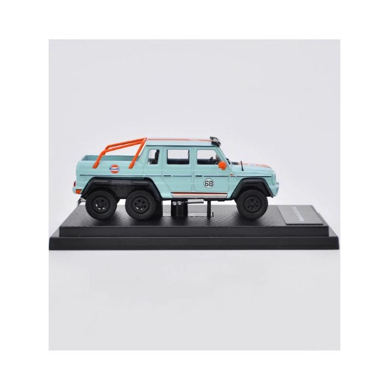 AAM1 Diecast 1:64 Scale Mercedes-Benz G63 6X6 4X4 G500 AMG Benz G-Class Pickup Alloy Car Model Collectible Toy Gift Souvenir Display
