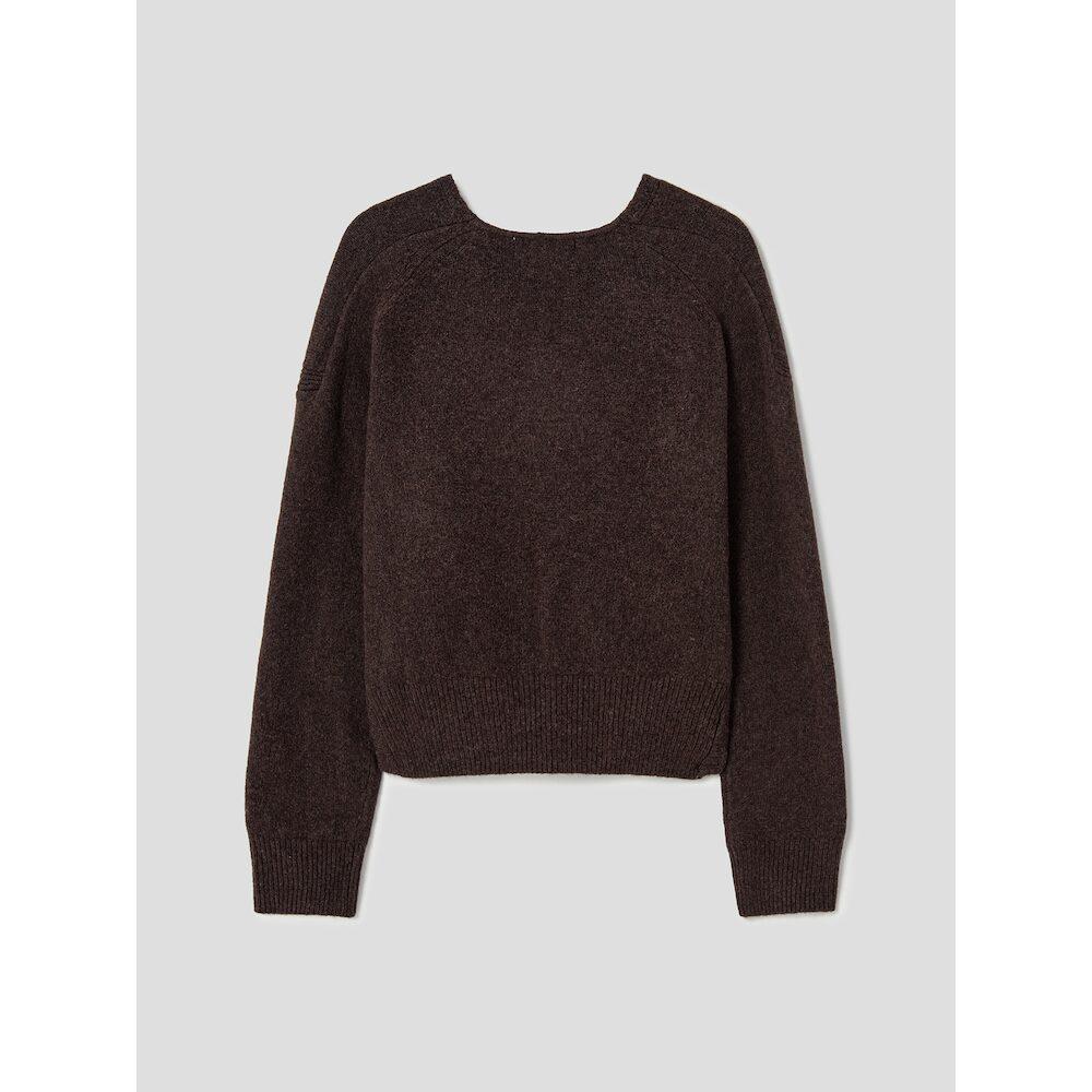 8SECONDS Front Wrap Pullover Brown