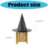 Stylish Oxford Fabric Witch Hat For Halloween Costume Parties Adult Teen Adjustable Design Cosplay Accessories