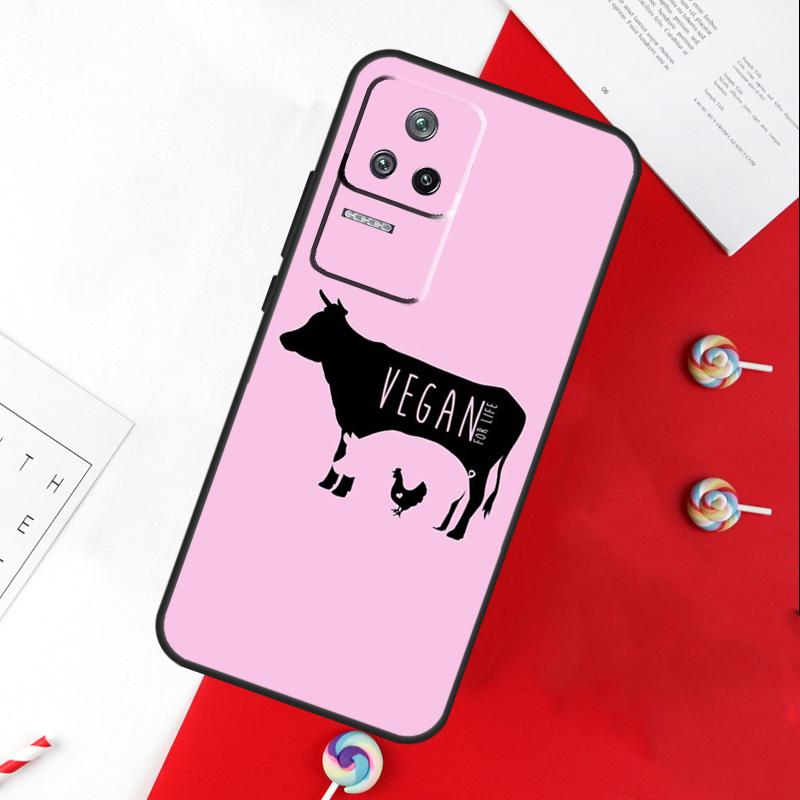 Vegan Vegetarian Quote Cover For Xiaomi 11T 12T 13T 14T Pro 13 14 15 Ultra POCO X7 Pro X3 X5 X6 F5 F6 M6 Pro Case