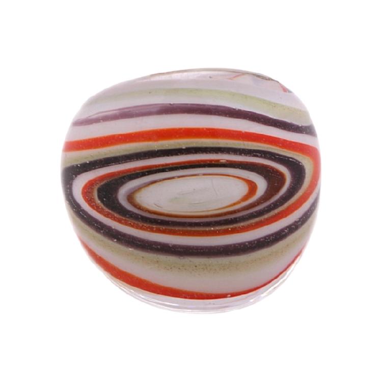 Umělecky zhotovené skleněné prsteny s květinovými motivy obalené drátkem Etnické galaktické téma Pohodlné šperky Kulturní designy