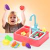 Kids Kitchen Toys Pretend Simulation Electric Dishwasher Child Kitchen Wash Basin Sink Role Playing Toys for Kids Girls Gifts