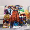 Dragon Ball character Print Flannel Blanket High quality Comfortable for All Seasons Home Decor Warmth and Comfort Perfect for Christmas Gifts