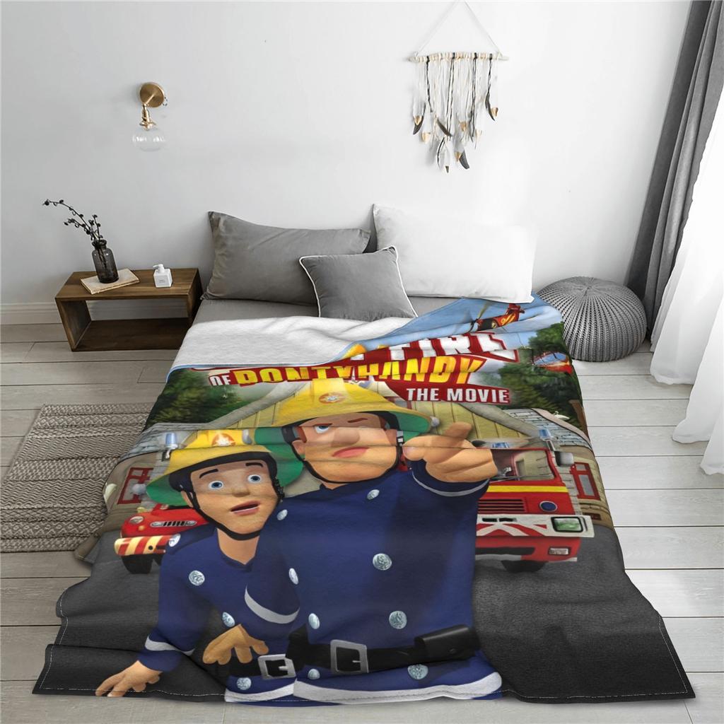 Fireman Sam  Blanket Multiple Sizes Super Soft and Warm  Throw Blankets for Sofa Couch and Bed
