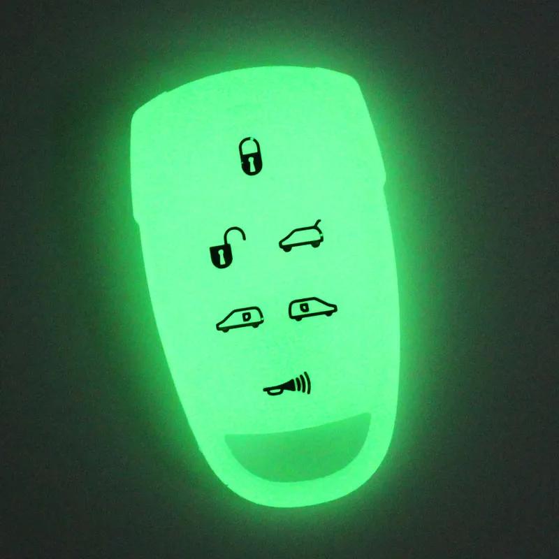 Silicone rubber Car Key Cover Case Holder Bag Shell Skin for Hyundai for Kia Sedona Mini Van 6 Buttons Smart Remote Key