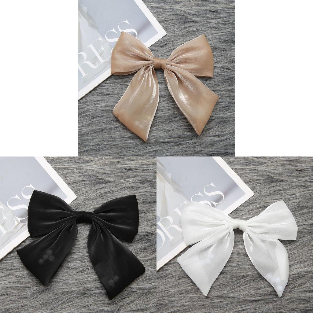 Luxurious Small Style Organdy Bow Brooch With Handcrafted Design For Adult Fashion Accessories