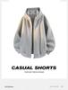 Men's Retro Patchwork Hooded Sweatshirt, 320g, Spring/Autumn Casual Loose Jacket