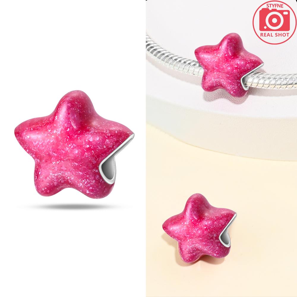 Exquisite Pendants Woman Original Charms Cute Pink Crown Perfume Bottle Bag Beads Fit Copper Bracelet Jewelry Fine Gift Diy