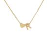 Kulei Stainless Steel Jewelry European and American English Letter Peach Heart Love Combination Necklace