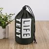 Down Jacket Sunscreen Clothing Storage Bag - Nylon Polyester Plaid, Portable Drawstring, Oxford Cloth