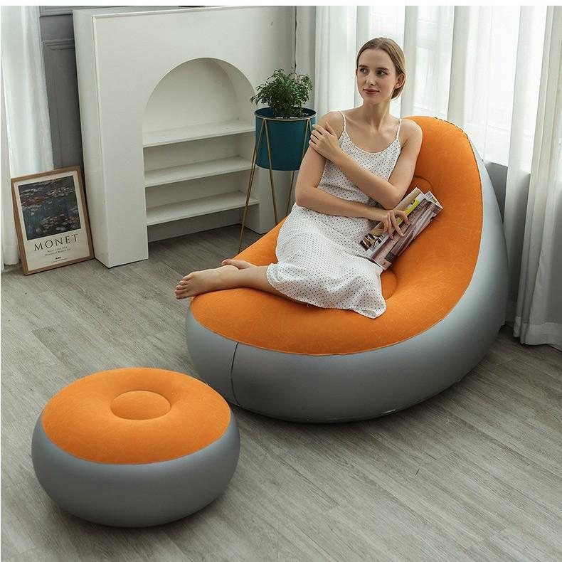 Inflatable Lounger Reclining Chair – Perfect for Home, Balcony, or Leisure Naps.