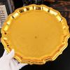 Vintage round Metal Cake Plate European Style Dessert Serving Tray for Afternoon Tea Wedding Banquet Home Decor