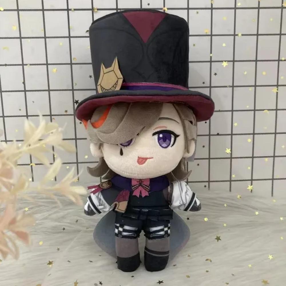 20cm Anime Genshin Impact Lyney Cosplay Plüschpuppe Spielzeug Charakter Niedlich Weiches Kuschelkissen Weihnachts-Halloween-Geschenk
