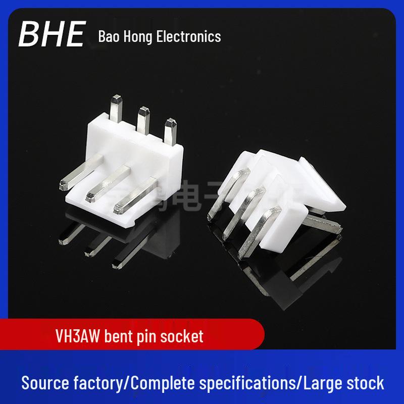 

VH3.96 Pin Header Connector, 3.96MM Spacing, Right Angle, White, VH2P-8P