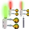 1PC Fishing Pole Clip On Light Waterproof Fishing Rod Tip Lamp Rechargeable Fish Finder Alert Glow Stick Stable for Night